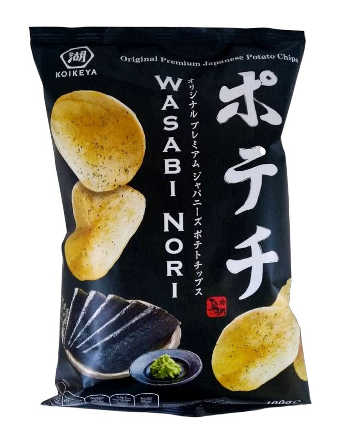 Chips al gusto Wasabi Nori - Koikeya 100g.